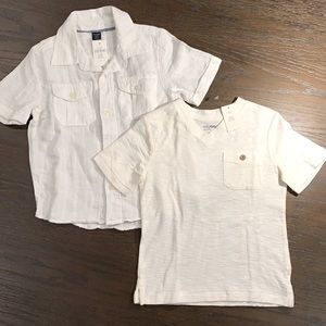 Baby Gap Boys White Short Sleeve Bundle